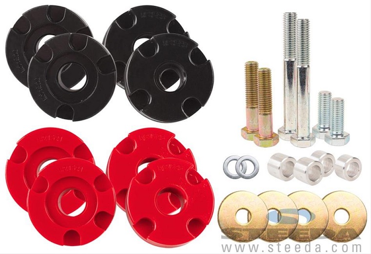 Steeda Urethane Rear Differential Bushing Kit 15-22 Ford Mustang - Click Image to Close